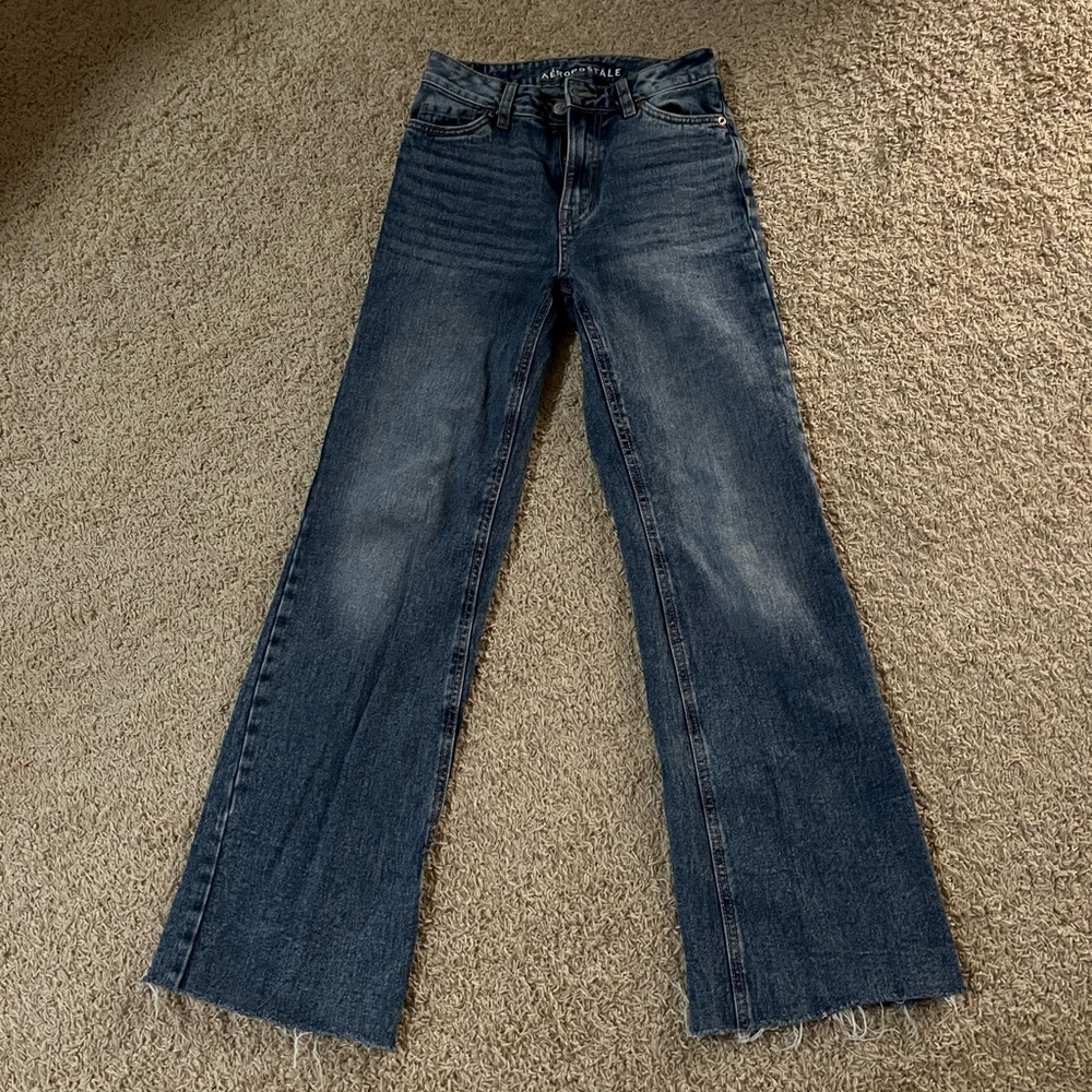 Aeropostale high rise, wide leg Jean
